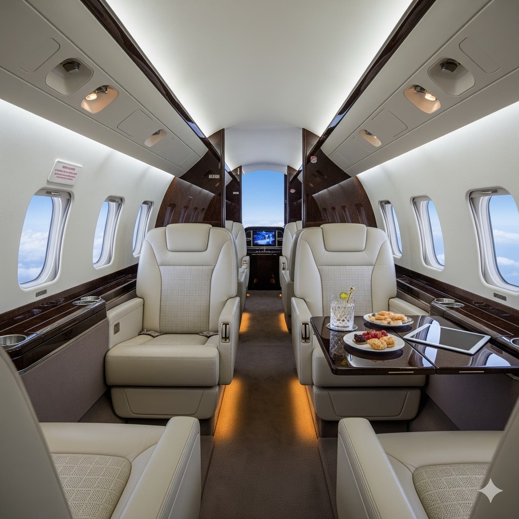 Private Jet Interior