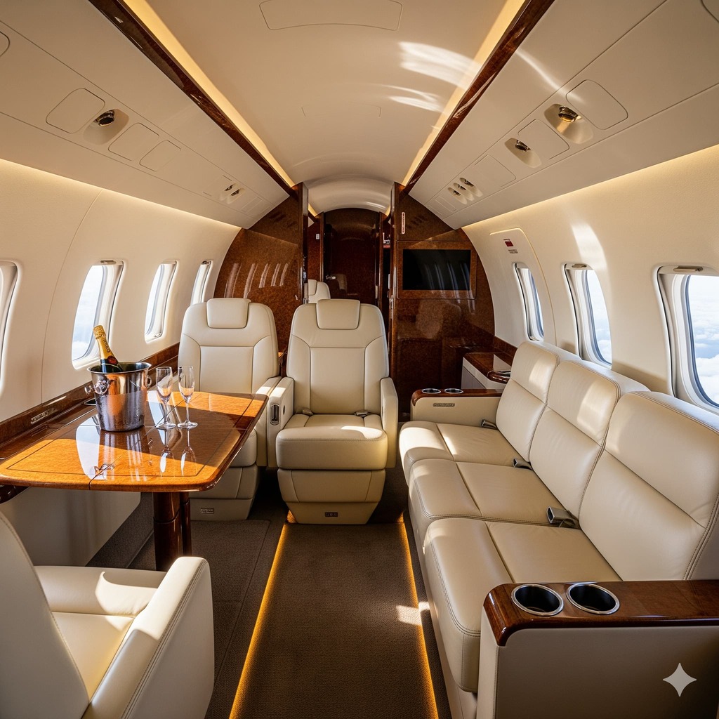Private Jet Interior