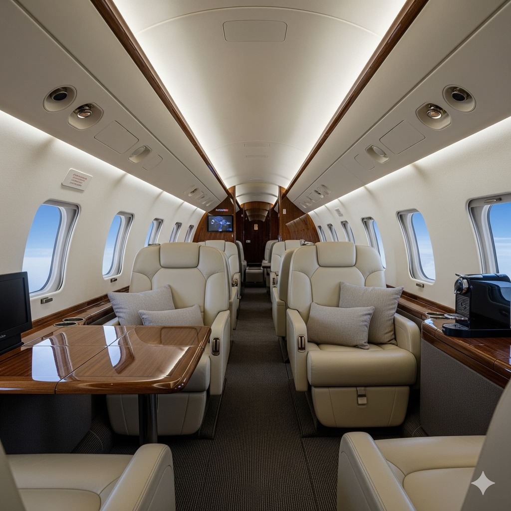 Private Jet Interior